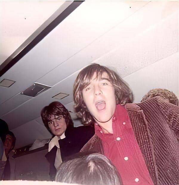 Snapshot (taken by Gary) of Dennis Wilson (Beachboys) with Alex Chilton behind him.