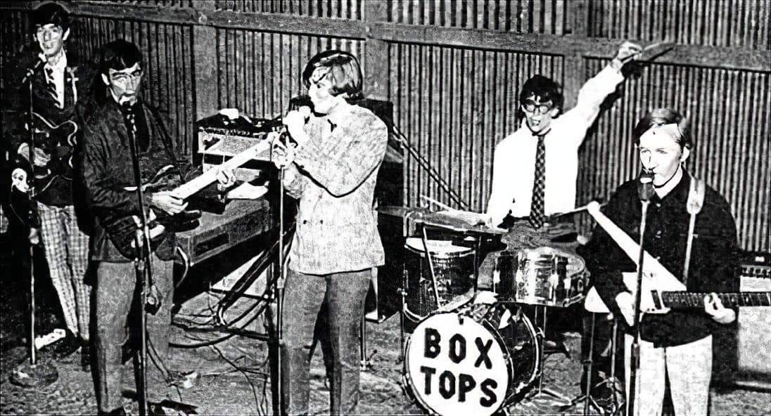 The Box Tops gig in 1967 with the 5 original members.